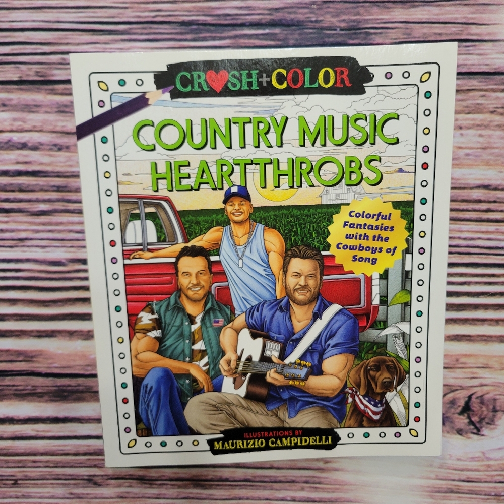 Country Music Hearthrobs Coloring Book! 🤩